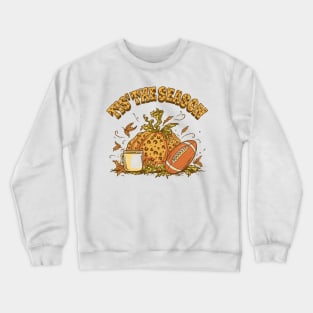 Autumn Game Day Football & Pumpkin Spice Crewneck Sweatshirt